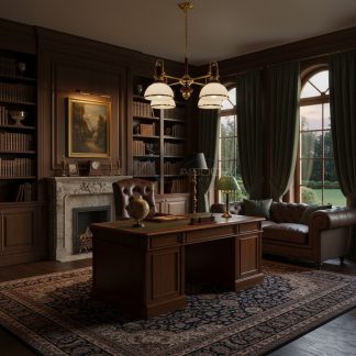 Люстра кабінетна на 4 плафони