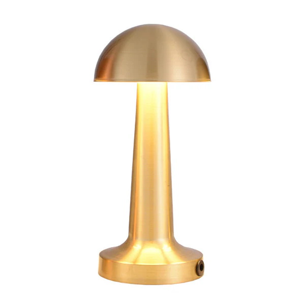 Lamp-night light "Mushroom" on batteries, in bronze gold - Image 9