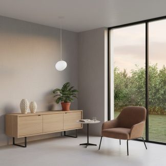 Підвіс із білого скла 15 см