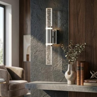 Бра світлодіодне на 2 світильники, в хромі