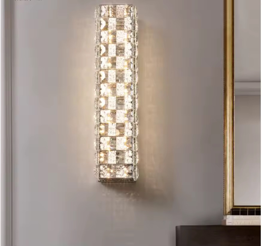 Кришталеве світлодіодне бра в хромі - Зображення 4