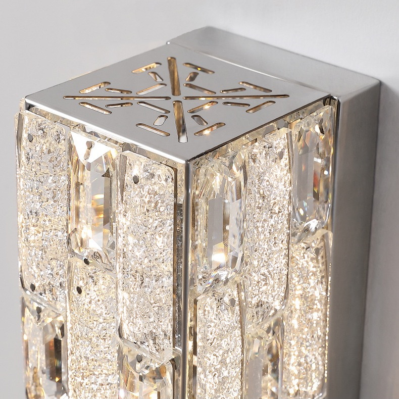 Кришталеве світлодіодне бра в хромі - Зображення 2