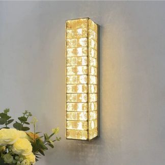 Кришталеве світлодіодне бра в золоті