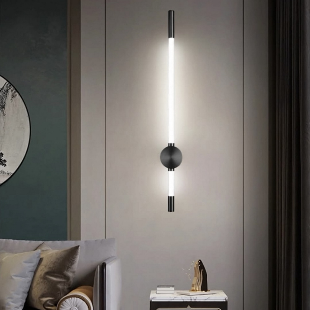 Бра світлодіодне 60 см у чорному кольорі