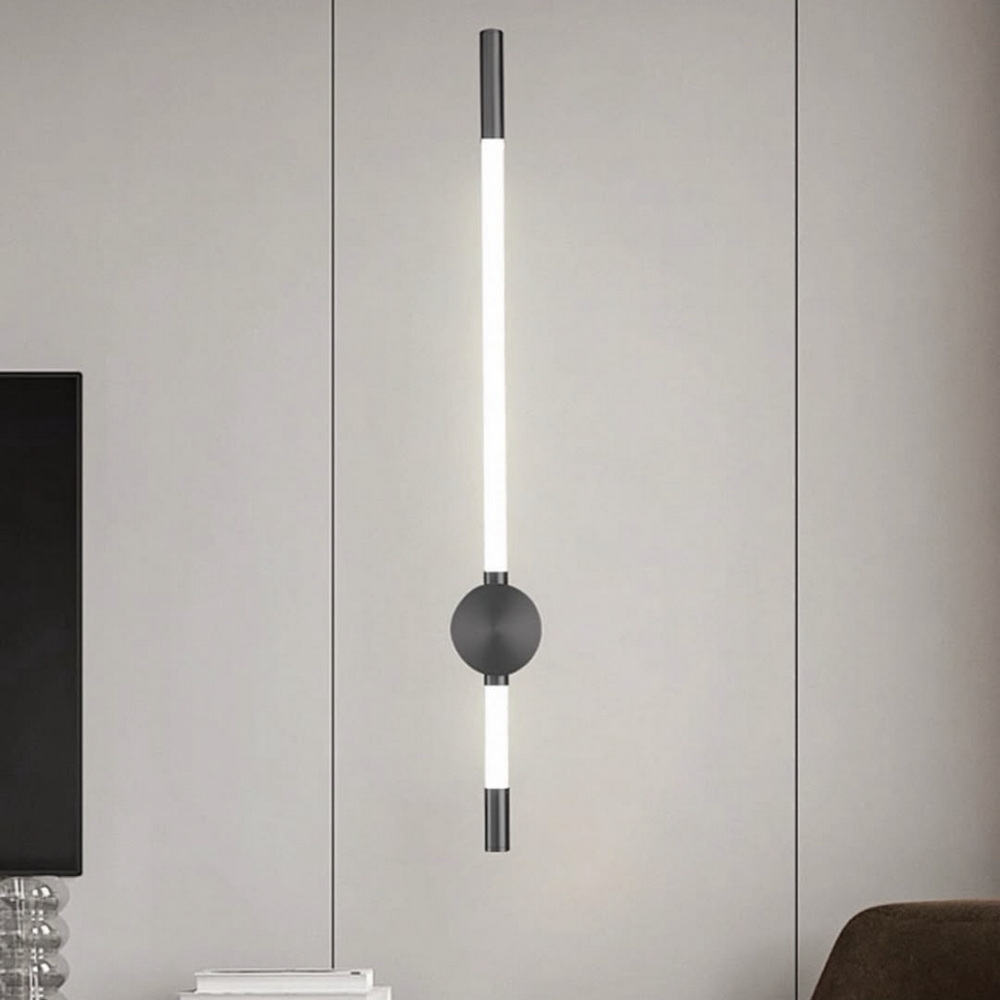 Бра світлодіодне 60 см у чорному кольорі - Зображення 2