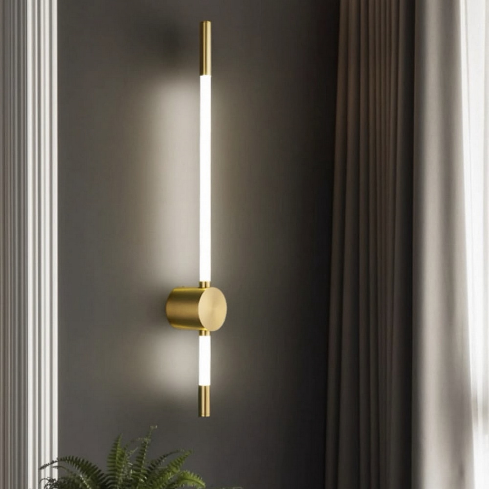 60 cm LED sconce in bronze gold