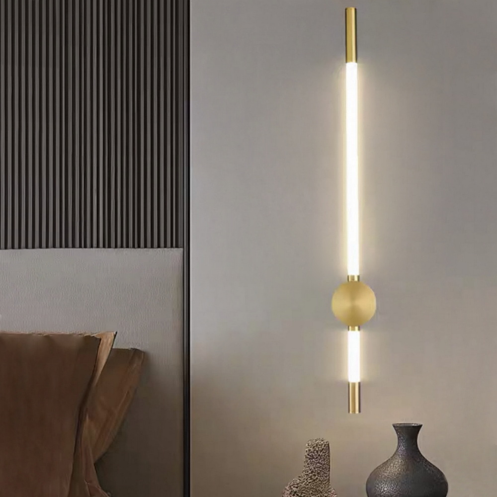 60 cm LED sconce in bronze gold - Image 3