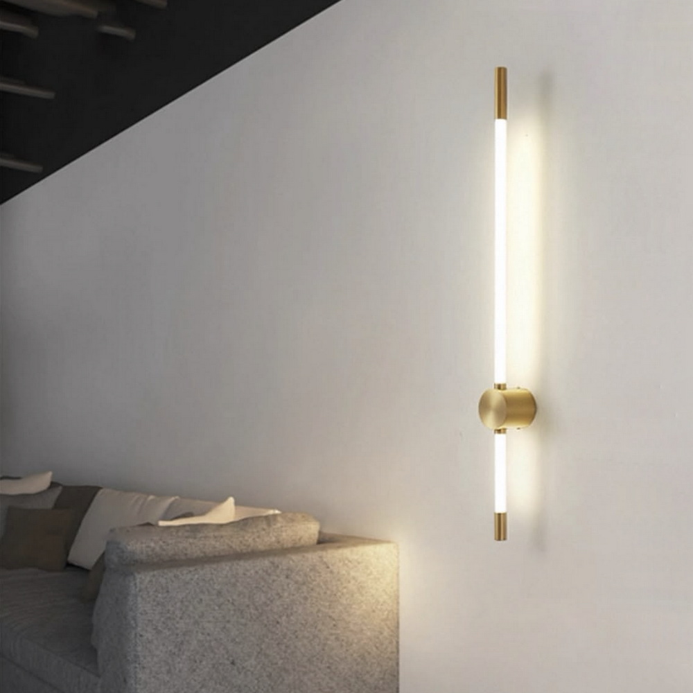 Бра світлодіодне 80 см у бронзовому золоті