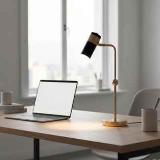 Настільна лампа з поворотним плафоном