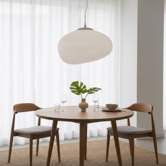 Підвіс із білого скла 47 см