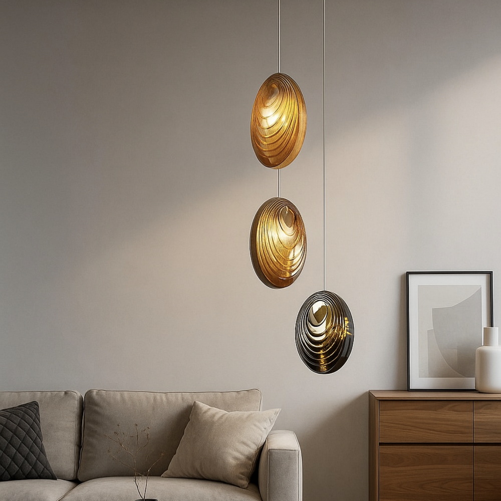 Pendant "Shell" made of transparent glass - Image 2