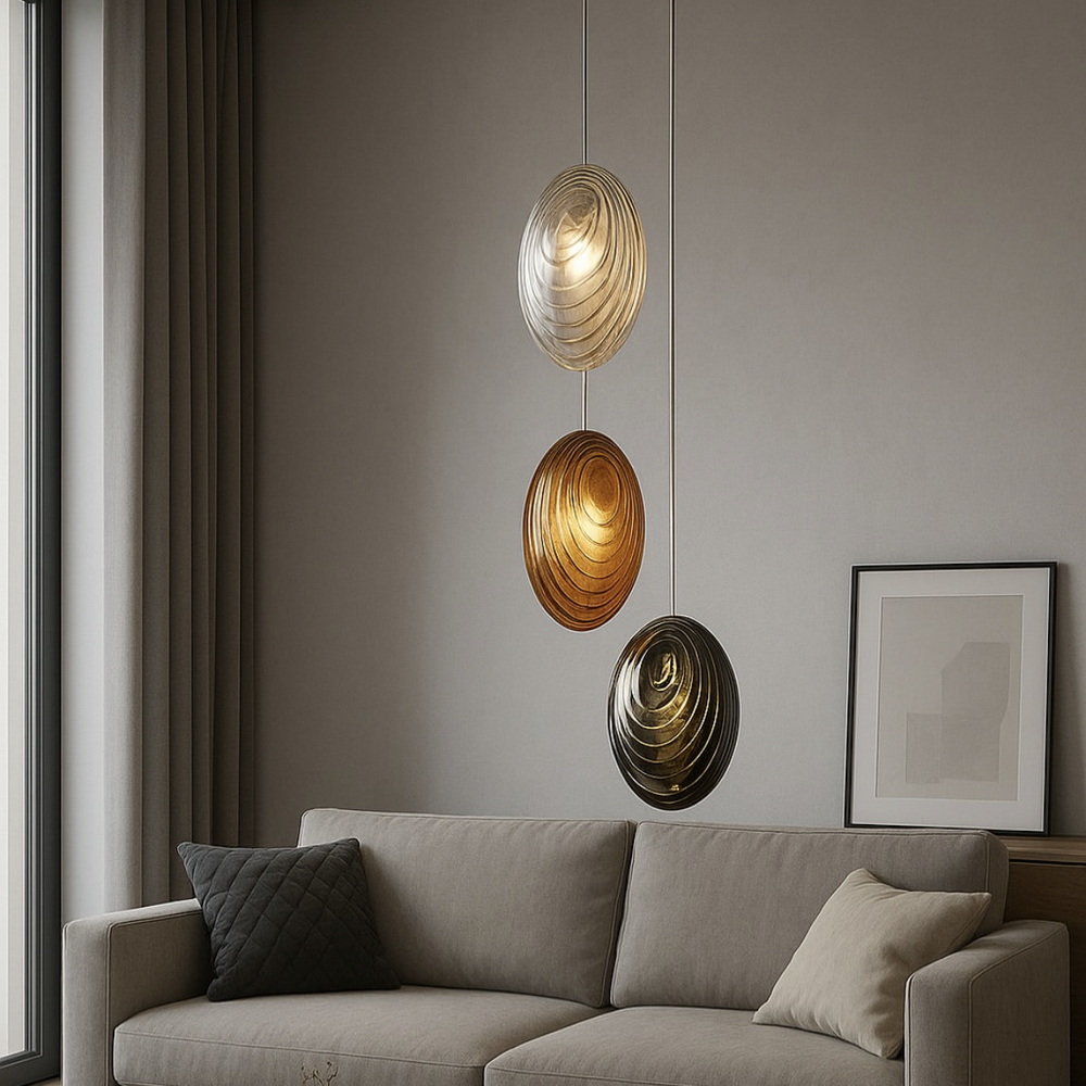 Pendant "Shell" made of transparent glass - Image 3