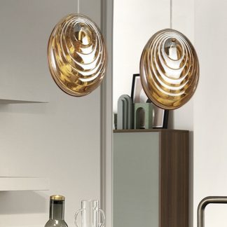 Підвіс "Мушля" з янтарного скла