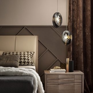 Підвіс "Мушля" з графітового скла