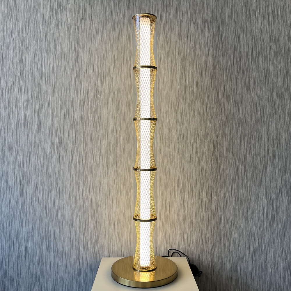 Торшер світлодіодний у бронзовому золоті - Зображення 10