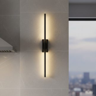 Світлодіодне бра 60 см, у чорному кольорі