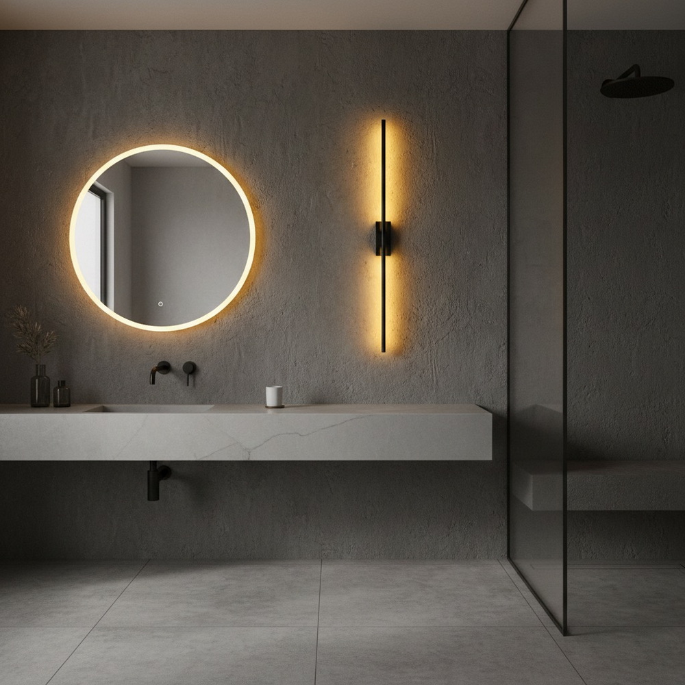 Світлодіодне бра 80 см, у чорному кольорі - Зображення 2