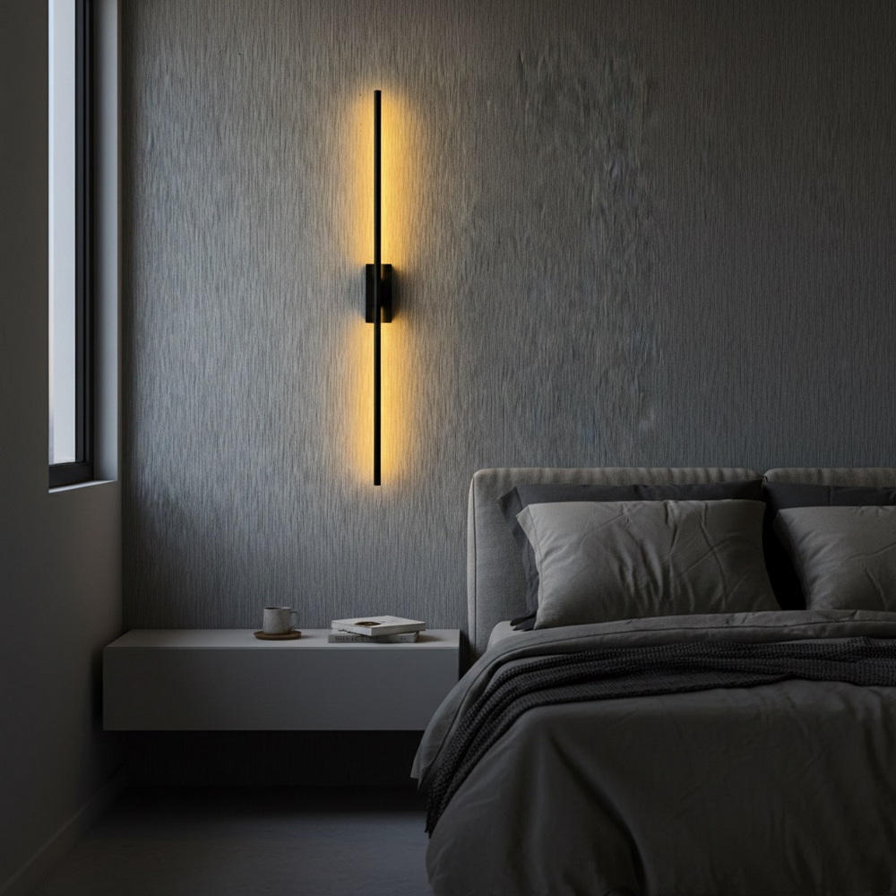 Світлодіодне бра 80 см, у чорному кольорі - Зображення 3