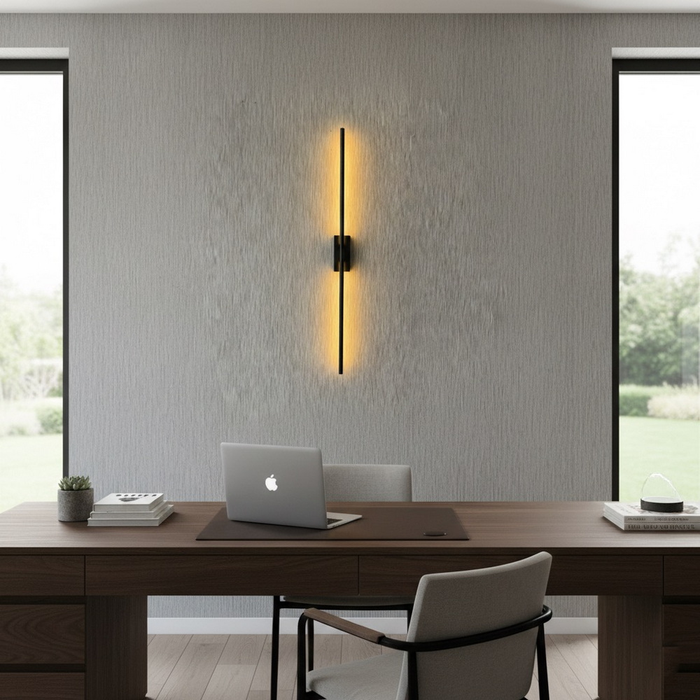 Світлодіодне бра 80 см, у чорному кольорі - Зображення 4