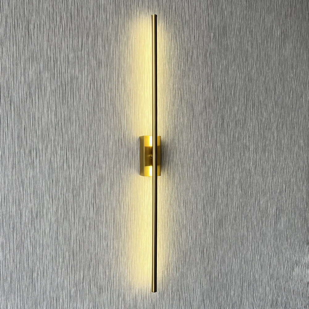 Світлодіодне бра 80 см у бронзовому золоті - Зображення 11