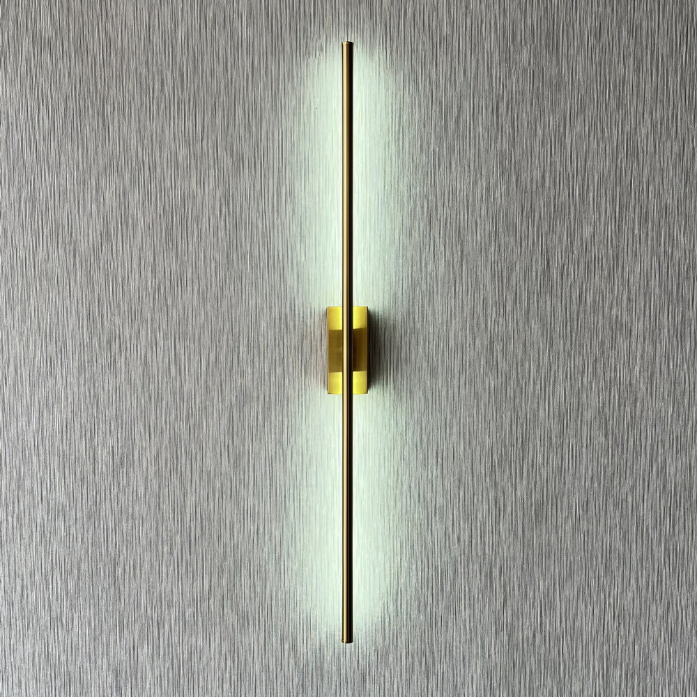 Світлодіодне бра 80 см у бронзовому золоті - Зображення 8