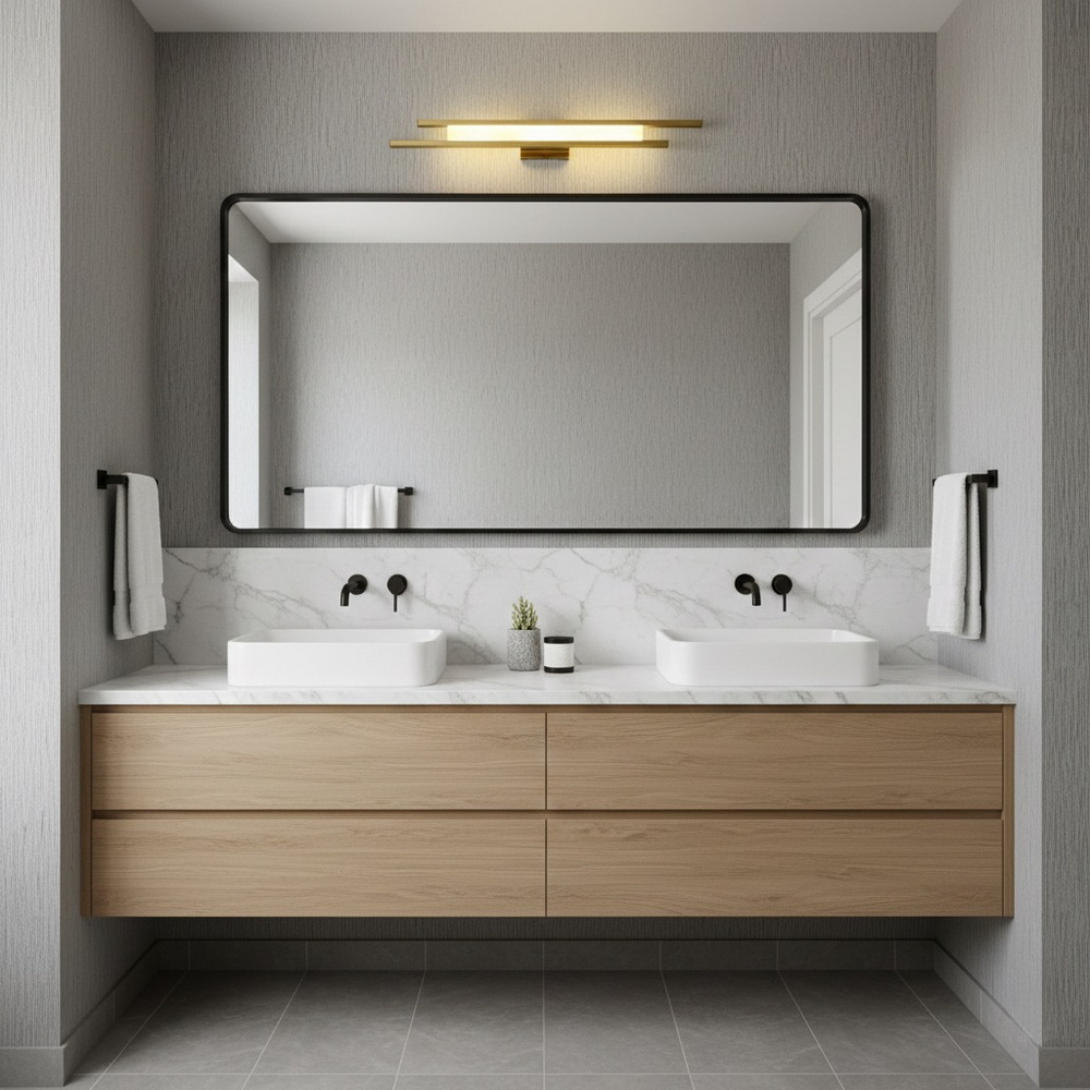 Бра світлодіодне у бронзовому золоті - Зображення 3