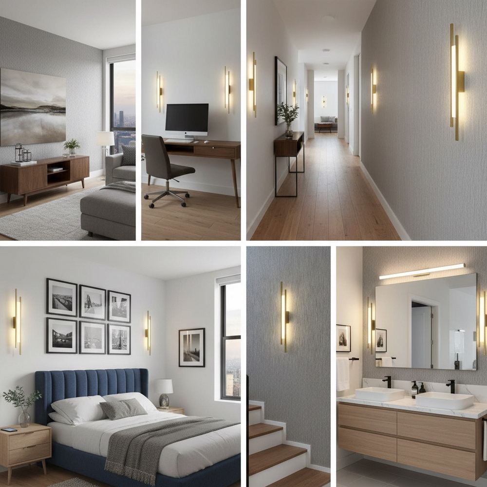 Бра світлодіодне у бронзовому золоті - Зображення 6