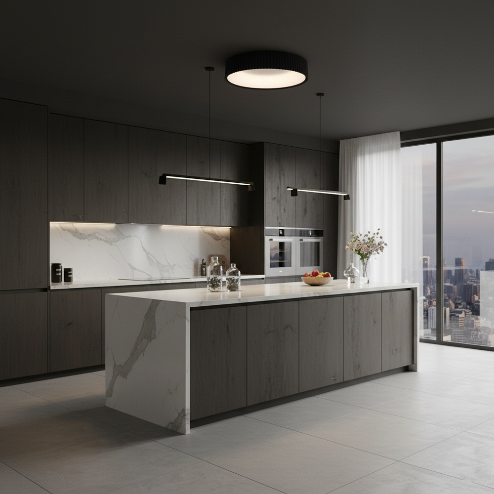 Стельовий світлодіодний світильник 40 см у чорному кольорі - Зображення 3