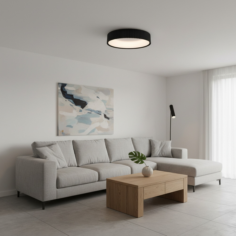 Стельовий світлодіодний світильник 40 см у чорному кольорі - Зображення 4