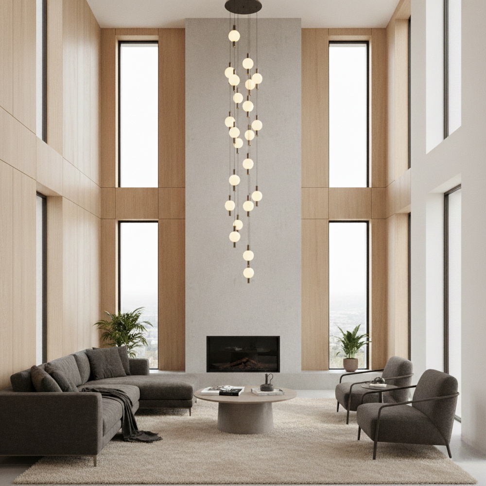 Каскадная светодиодная люстра на 18 светильников — изображение 4