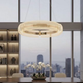 Люстра світлодіодна 60 см у золоті