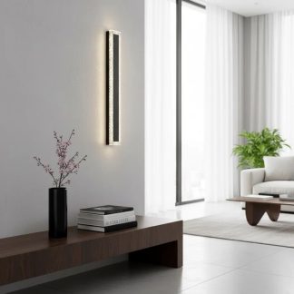 Світлодіодний світильник 40 см у чорному кольорі