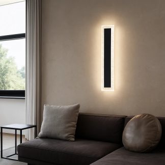 Світильник світлодіодний 40 см у чорному кольорі