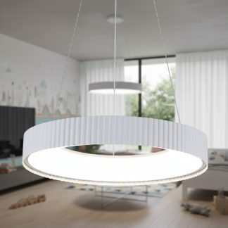 Підвісний світлодіодний світильник 40 см у білому кольорі