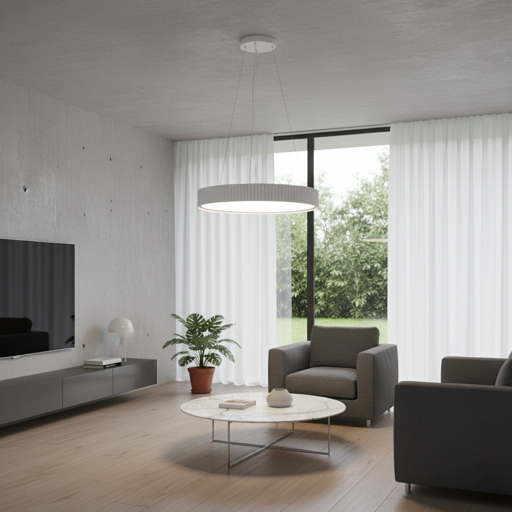 Підвісний світлодіодний світильник 40 см у білому кольорі - Зображення 2