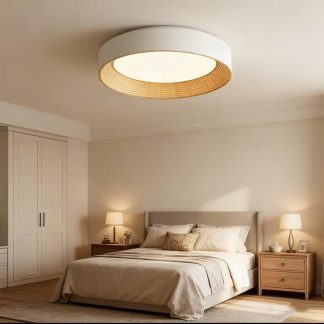 Потолочная светодиодная люстра 50 см в белом цвете