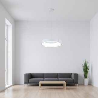 Підвісний світлодіодний світильник 50 см у білому кольорі