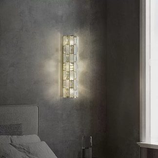 Бра хрустальное светодиодное 40 см в хроме