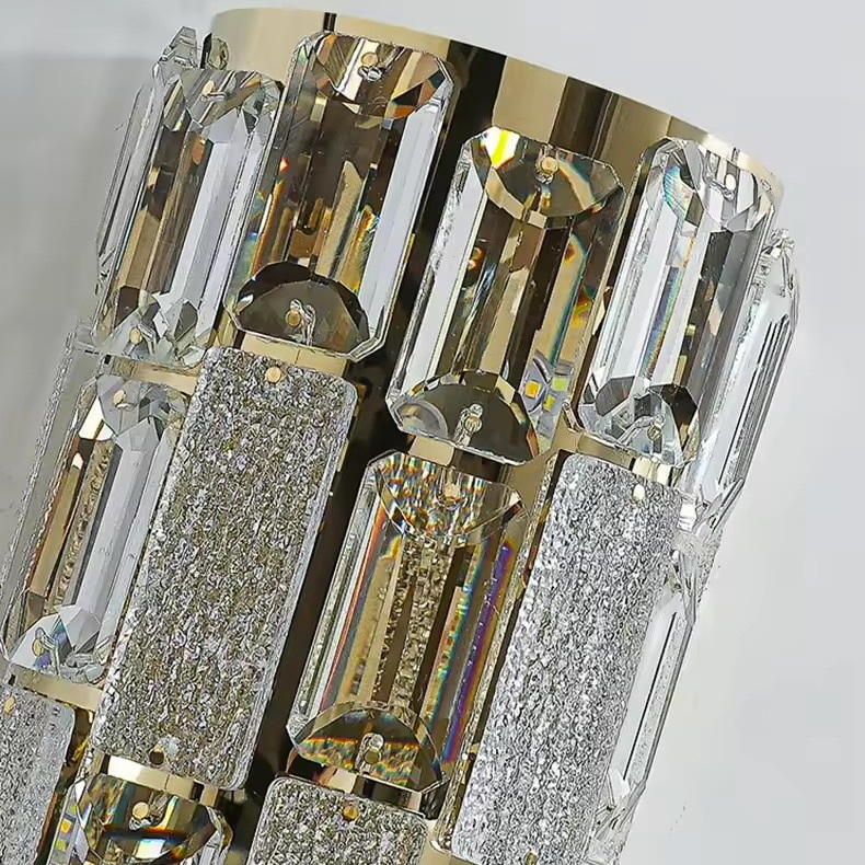 Бра хрустальное светодиодное 40 см в золоте — изображение 3