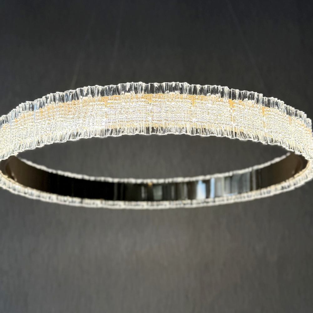 60 cm LED chandelier in gold - Image 5